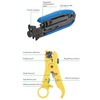Coax Crimper Tool Kit for Cable Compression with Stripping Tool