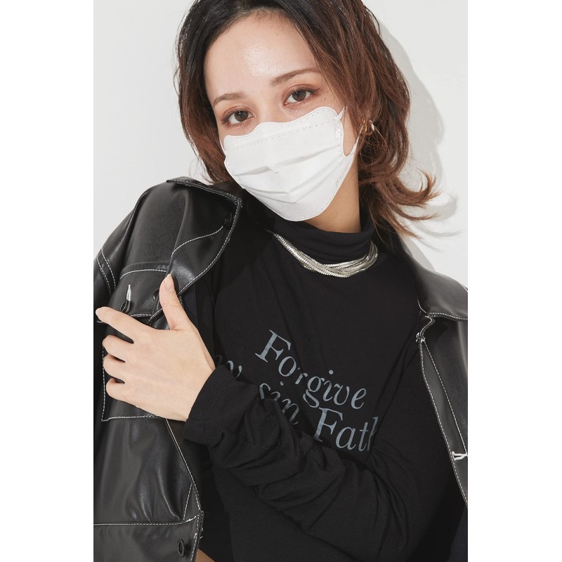 [D.masque] Deux. by ホワイト］For Ladies' & Men's【ウイルス飛沫99％カット・不織布3層構造・デザインマスク】 5枚入