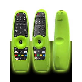 (Glow-Green) Case for LG AN-MR20GA / AN-MR19BA / AN-MR18BA / AN-MR650A / AN-MR600 Remote Control [Anti-Lost] Anti Slip LG Magic Remote AKB75855501 Cover Skin Sleeve Protector