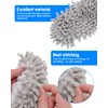 WellMall 8 Pcs Mop Slippers Socks Floor Cleaning,Microfiber Shoe Covers