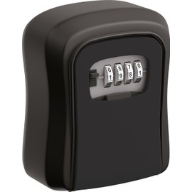 Key garage with combination lock, robust design, ideal for AirBnB rental, German importer.