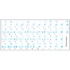 Chinese Keyboard Labels Layout ON Transparent Background with Black, Blue,