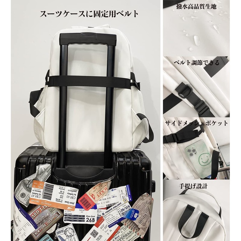 ZESU Korean-Style Backpack, School Commute, Large Capacity, Rucksack, Unisex, Casual