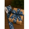 Designer’s Shop Holiday Tartan Plaid Wired Edge Ribbon 2.5” x