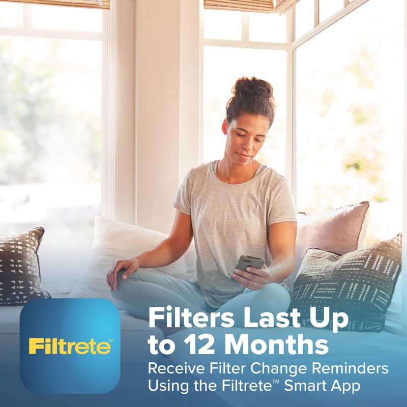 Filtrete 20x25x4 Refillable Air Filter replacement, MPR 1000, MERV 11,