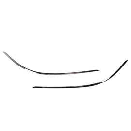 2pcs Front Bumper Lower Chrome Molding Trim Replacement For Benz C‑Class W204 Standard Facelift 2011 to 2014