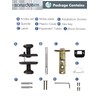SORWDUERM 2 Pack Oil Rubbed Bronze Door Knobs Interior Privacy