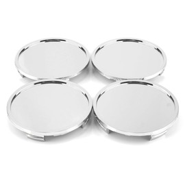 RhinoTuning 4 x 76 mm Hub Cap OD 76 mm ID 72 mm Wheel Hub Cover Silver for SSR Watanabe RS-Eight