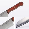 Messermeister Custom 7” Kullens Santoku Knife, Terra Red - X50