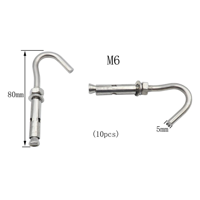 LBY - Tornillos de expansión de acero inoxidable con gancho