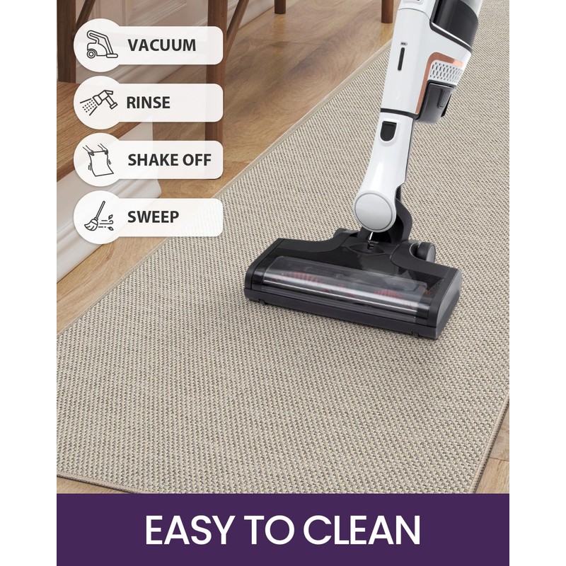 DEXI Hallway Runner Rug 2'x7', Non Slip Rubber Backed Runners