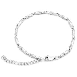 AMAVI® Anklet Women's 18K Gold, 18K Rose Gold: Waterproof, Adjustable, Shiny, Anklets for Women, Elegant Jewellery, Anklets for Women, Stainless Steel