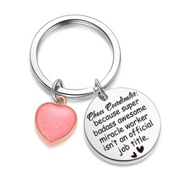 ZNOSVEI The Office Keychain Chaos Coordinator Gifts Bosses Day Gift For Boss Appreciation Jewelry Employee Gifts Leader Keychain Boss Lady Gifts For Women Teacher Gifts Manager Jewelry
