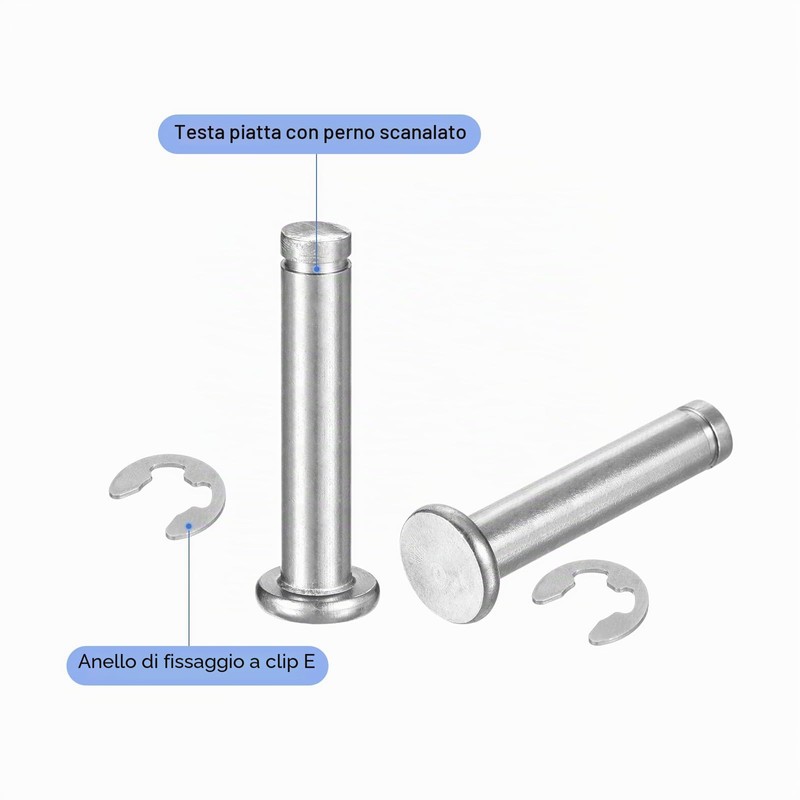 QUARKZMAN 10Set M6x30mm Perno Posizionamento Cilindrico Elastico Albero Acciaio Inossidabile