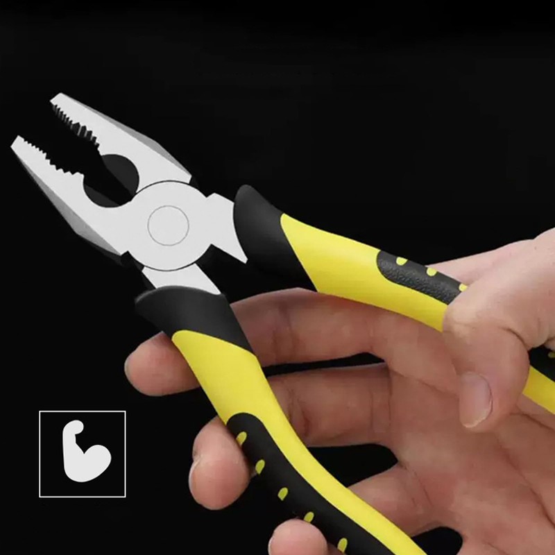 ZeroNine Professional Pliers Tool Set, 6" Linesman, Long Nose &