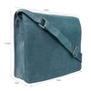 ANTONIO VALERIA Albert Blue Premium Leather Messenger Bag for Men