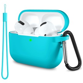 Lerobo Case for AirPods Pro 2, Full Protection, Silicone Skin, LED Visible, Teal