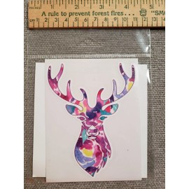 Multi-color Big Buck 5" Off the Hook Vinyl Sticker