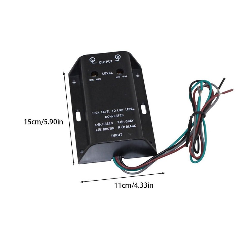 Car Stereo Audio RCA Speaker High to Low Level Line