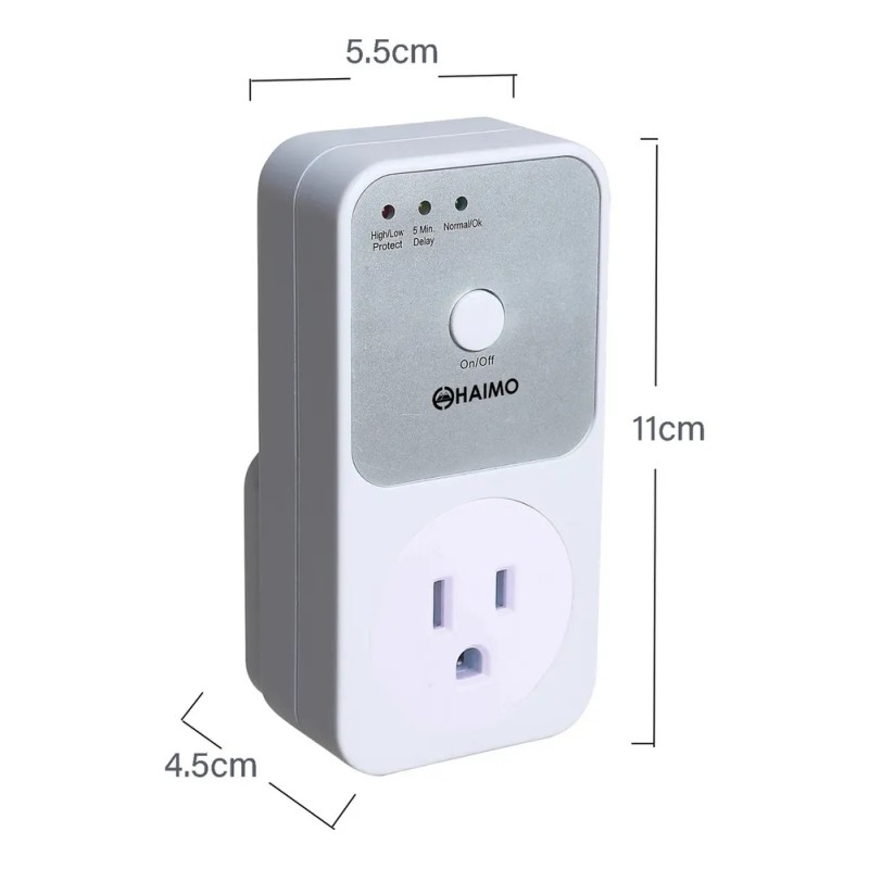 Protector de Voltaje Haimo 120V Para Refrigeradores, Lavadoras y Más