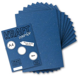 Vintage Kraft Paper DIN A4 120 g/m², Brown Recycled Paper, 100 % Organic Writing Paper