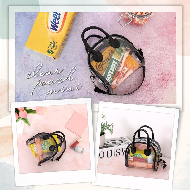 Astro 327-18 Clear Micro Mini Bag, Transparent Plastic Bag, PVC