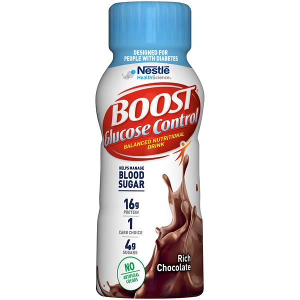 Boost Glucose Control Chocolate Ready To Drink, 8 Ounce (Pack of 24)