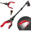 Grabber Reacher Tool 32" Aluminum Magnetic Claw with LED Light,