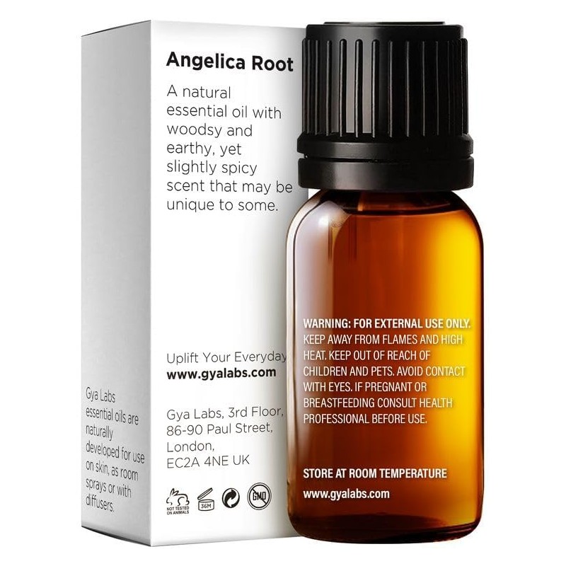 Gya Labs Angelica Root Essential Oil for Diffuser - 0.34