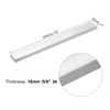QUARKZMAN Square Aluminium Flat Bar, 5/8 Inch Thick, 1 Inch