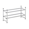 Richards Homewares Stackable Telescoping Shoe Rack, Silver