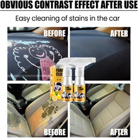 2PCS Multi-Purpose Foam Cleaner, 2025 New All Around Master Foam Cleaners, Car Interior Foams Cleaner,Car Seat Foams Cleaner Spray For All car