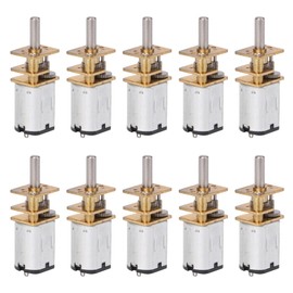 CNBTR 12mm DC Speed Reduction Gear Motor Gearwheel Replacement for GA12-N20 1000RPM Miniature Metal Electric 6V(DC1.5 to 12.0V) with 10mm Output Shaft Set of 10