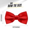 Dibi Mens Solid Color Formal Pre Tied Bow Ties -