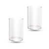 Regipro b Acrylic Round Clear Pen Stand Trinket Box Set