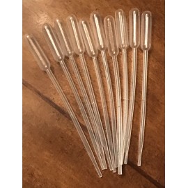 SH GuitarWorks 20 PCS Graduated Pipettes Dropper Polyethylene (0.5ml) Guitar Finish Repair