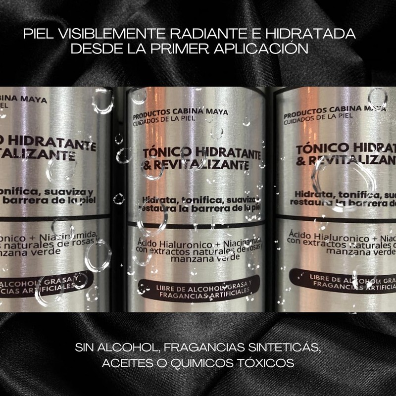 Tónico Hidratante y Revitalizante Facial, 300 ml Cabina Maya
