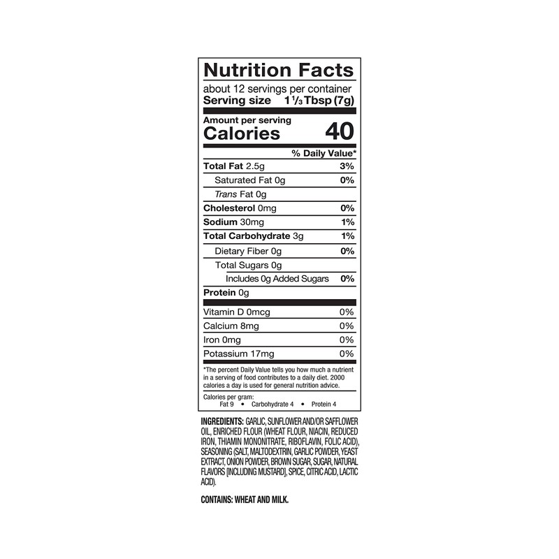 Fresh Gourmet Crispy Lightly Seasoned Crispy Garlic | 3 Ounce,