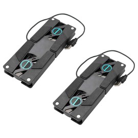 SHOWERORO 2PCS Laptop Cooling Pad with Dual Fans Laptop Cooler Stand USB Powered Low Noise Design for Commuters Students and Travelers Enhanced Heat Dissipation for Business Use