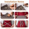FIAMER Canvas Apron Adjustable Protective Clothing Tool Apron Thick Flame