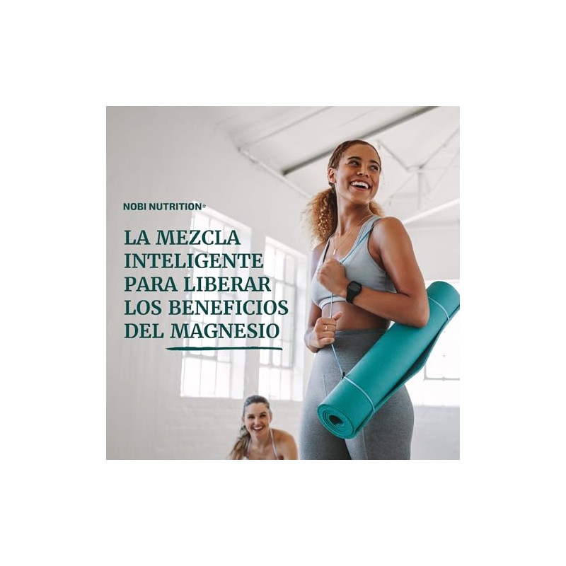Nobi Nutrition Magnesio Complex Citrato, Malato y Óxido, 60 Unidades