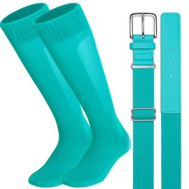 Ratokaler Baseball Socks and Belt Combo for Youth Adult Softball Sock Belt for Boys and Girls