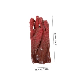Zerodeko 2pairs Reusable Drain Gloves Pipe Heavy Duty Plumbing Gloves Water Snake Design for Women Men Plumber's Cleaning