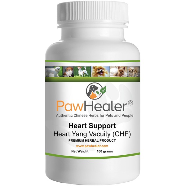 Heart Support - Heart-Yang Vacuity (CHF) - Coughing, Gagging, Wheezing Due to Heart Condition - 100 Grams-Herbal Powder-Remedy for Dogs & Pets