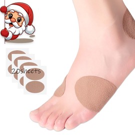 Moleskin for Blisters, Adhesive Moleskin Padding, Moleskin Pads for Shoes, Toes, Heel | Blister Prevention and Reduce Friction - 20 Sheets (40 Pieces Total)