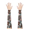Threetols 1 Pair White Flower Gardening Sleeves for Women, UV
