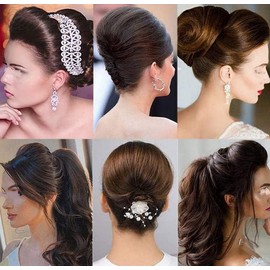 2 PCS Sponge Insert Hairs Comb Hair Bun Invisible False Hair Clip Hair Base Bump Fluffy Hair Pad Styling Insert Tool Hairs Beauty Tool (Beige, One Size)