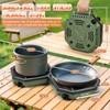 Camping Stove Propane Two Burner, 34000BTU Foldable Camp Stove Gas