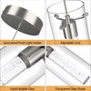 Esfos Pendant Ceiling Light Fixture, LED Kitchen Lighting Crystal Pendant