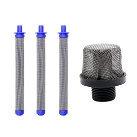 SIPARTS 288716 Inlet Suction Strainer (1 Pack) and 288749 Airless Spray Machine Filter (3 Pack) Kit for Airless Paint Sprayers Gun